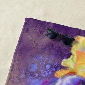 Mooie Iris-ventilator - gemanipuleerde kunstschild Strandlaken (In situ)