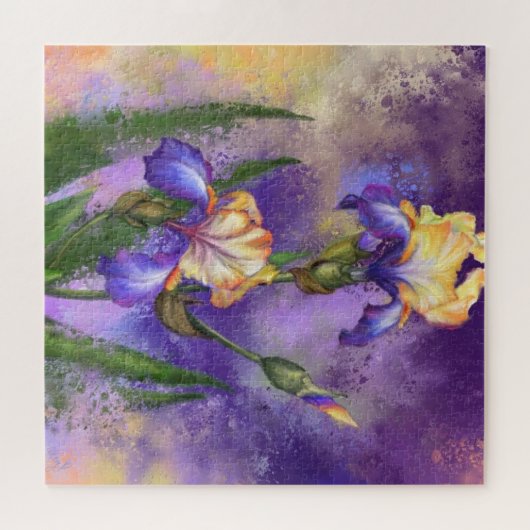 Mooie Iris-ventilator - Migned Drawing Art Legpuzzel (Horizontaal)