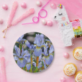 Mooie irisbloemen papieren bordje (Feest)