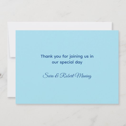 Mooie iriserende eenhoorn nepschittering bedankkaart (Achterkant)