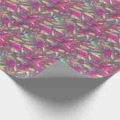 Mooie, iriserende lederen patroon cadeaupapier (Hoek)