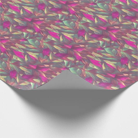 Mooie, iriserende lederen patroon cadeaupapier (Hoek)