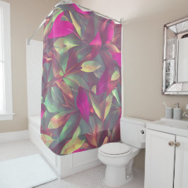 Mooie, iriserende lederen patroon douchegordijn