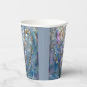 Mooie iriserende Lily of Valley reliëf glas Papieren Bekers (Rechts)