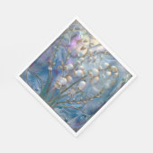 Mooie iriserende Lily of Valley reliëf glas Servet (Hoek)