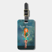 Mooie Irish Dancer Hard Shoe Dance Bagagelabel (Voorkant verticaal)