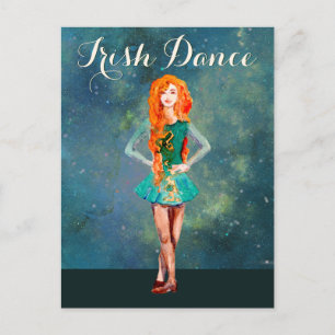 Mooie Irish Dancer Hard Shoe Dance Briefkaart
