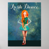 Mooie Irish Dancer Hard Shoe Dance Poster (Voorkant)