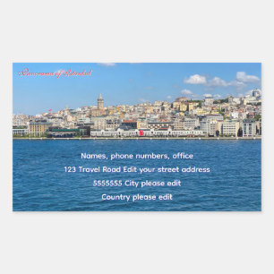 Mooie Istanbul toeristengroep label