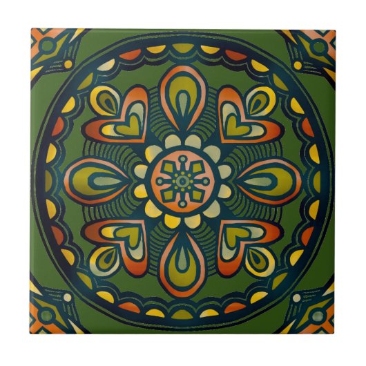 Mooie Italiaans Tegel Tegeltje (Voorkant)