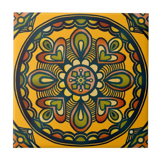 Mooie Italiaans Tegel Tegeltje (Voorkant)