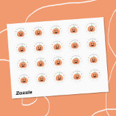 Mooie Jack-O-Lantern Halloween-envelopafsluitingen Ronde Sticker