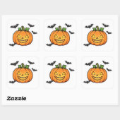 Mooie Jack O Lantern Pompoen Halloween Sticker (Vel)