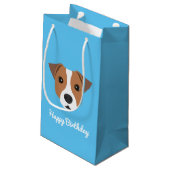 Mooie Jack Russell cadeautasje (Achterkant Gekanteld)