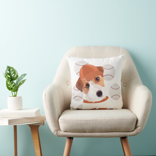 Mooie Jack Russell-honden baseballjas en -ballen Kussen (Stoel)