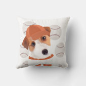 Mooie Jack Russell-honden baseballjas en -ballen Kussen (Achterkant)
