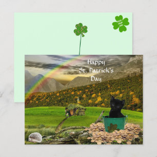 Mooie Jack The Cat's St. Patrick's Day Briefkaart