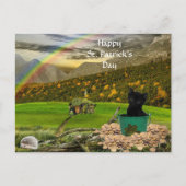 Mooie Jack The Cat's St. Patrick's Day Briefkaart (Voorkant)