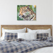 Mooie Jaguar in het wild Canvas Afdruk (Insitu (Slaapkamer))