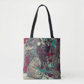 Mooie Jaguar Oerwoud Cat Tote Bag (Voorkant)