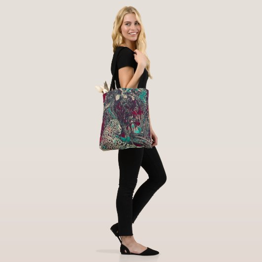 Mooie Jaguar Oerwoud Cat Tote Bag (Op model)