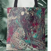 Mooie Jaguar Oerwoud Cat Tote Bag