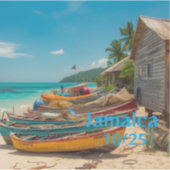 Mooie Jamaica 10/25 Sticker (Voorkant)