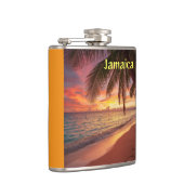 Mooie Jamaica zonsondergang Heupfles (Rechts)