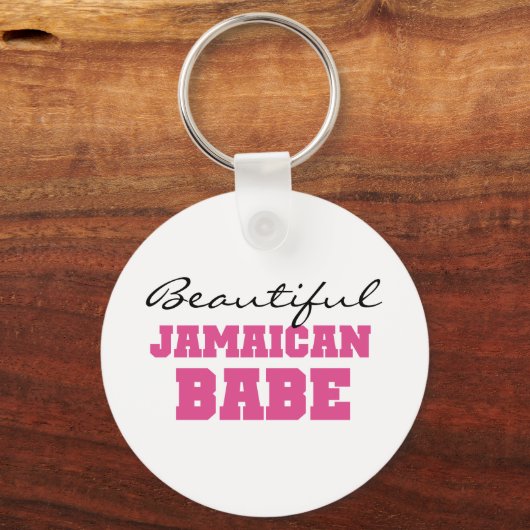 Mooie Jamaican Babe Sleutelhanger (Voorkant)