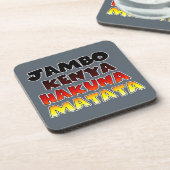 Mooie Jambo Kenia Hakuna Matata Mooie kunst Bier Onderzetter (Linkerzijde)