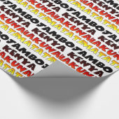 Mooie Jambo Kenia Hakuna Matata Mooie kunst Cadeaupapier (Hoek)