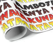 Mooie Jambo Kenia Hakuna Matata Mooie kunst Cadeaupapier (Rol Hoek)