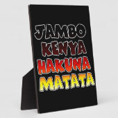 Mooie Jambo Kenia Hakuna Matata Mooie kunst Fotoplaat (Zijkant)