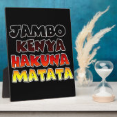 Mooie Jambo Kenia Hakuna Matata Mooie kunst Fotoplaat (Zijkant)