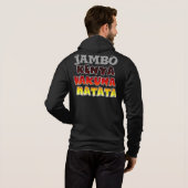 Mooie Jambo Kenia Hakuna Matata Mooie kunst Hoodie (Achterkant volledig)