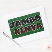 Mooie Jambo Kenia Hakuna Matata Mooie kunst Rechthoekige Sticker (Envelop)