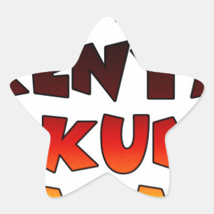 Mooie Jambo Kenia Hakuna Matata Mooie kunst Ster Sticker