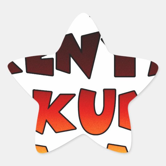 Mooie Jambo Kenia Hakuna Matata Mooie kunst Ster Sticker (Voorkant)