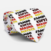 Mooie Jambo Kenia Hakuna Matata Mooie kunst Stropdas (Opgerold)