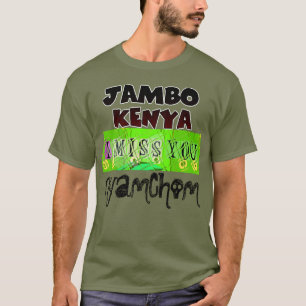 Mooie Jambo Kenia Hakuna Matata Mooie kunst T-shirt