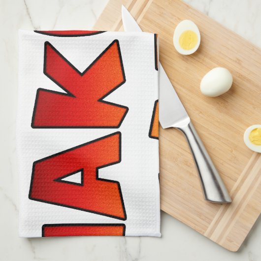 Mooie Jambo Kenia Hakuna Matata Mooie kunst Theedoek (Quarter Fold)