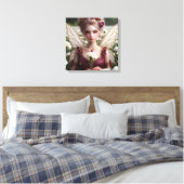 Mooie januari Fairy in Anjers Canvas Afdruk (Insitu (Slaapkamer))