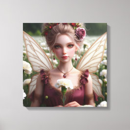 Mooie januari Fairy in Anjers Canvas Afdruk