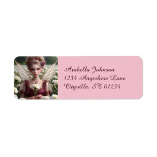 Mooie januari Fairy in Anjers Etiket