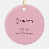 Mooie januari Fairy in Anjers Keramisch Ornament (Achterkant)