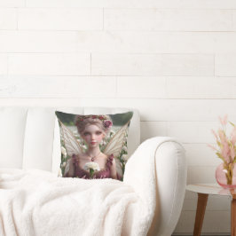 Mooie januari Fairy in Anjers Kussen