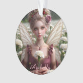 Mooie januari Fairy in Anjers Ornament (voorkant)