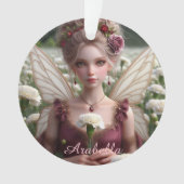 Mooie januari Fairy in Anjers Ornament (voorkant)