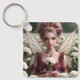 Mooie januari Fairy in Anjers Sleutelhanger
