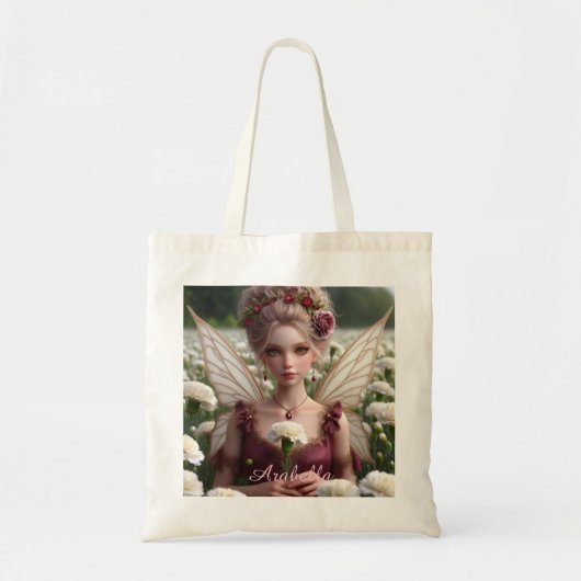 Mooie januari Fairy in Anjers Tote Bag (Voorkant)